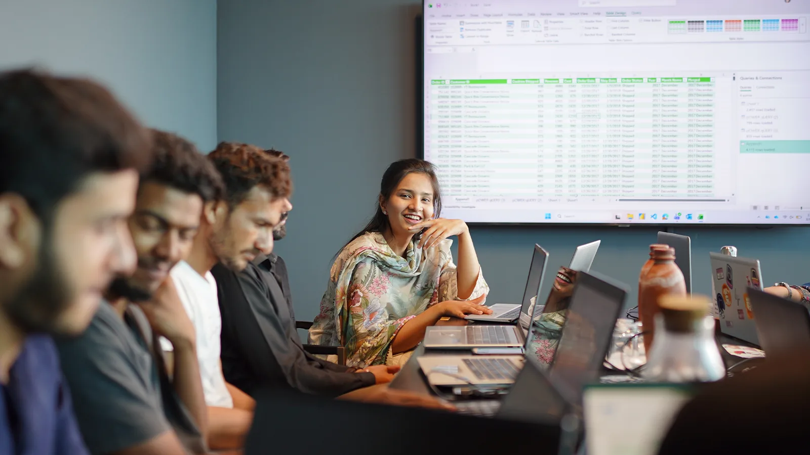 Technical development team at work
